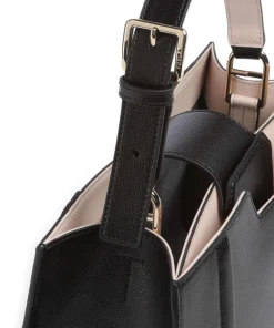 Riva M Handtasche genarbtes Rindsleder schwarz