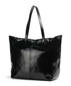 Rive Paper Touch Crinkle L Shopper Nappa Kalbsleder schwarz