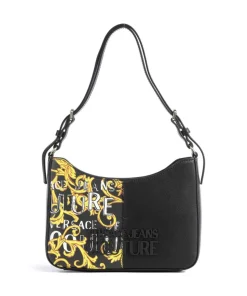 Rock Cut Schultertasche Lederimitat schwarz