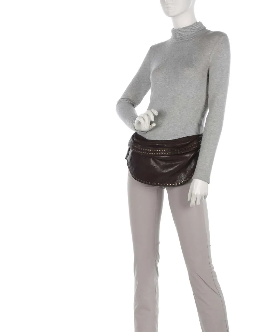 Rocking Rodeo Gürteltasche fein genarbtes Kalbsleder dunkelbraun