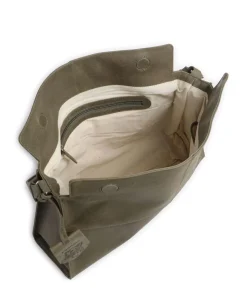 Rogue Robyn Schultertasche fein genarbtes Leder khaki