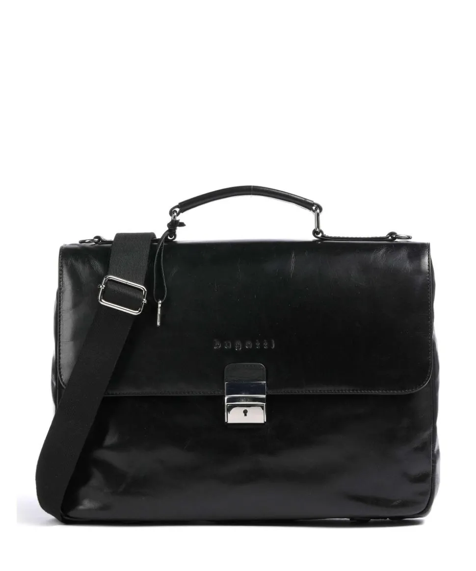 Romano Aktentasche 15″ Pull-Up Rindsleder schwarz
