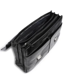 Romano Aktentasche 16″ Pull-Up Rindsleder schwarz