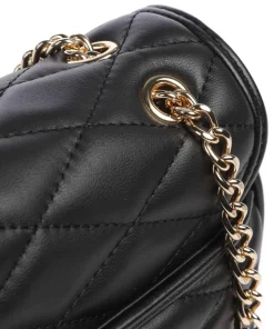 Romantic Schultertasche Lederimitat schwarz