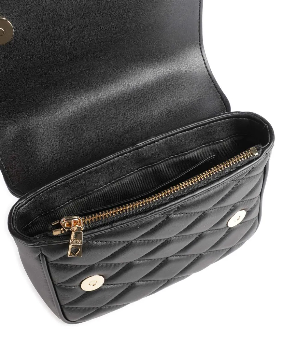 Romantic Umhängetasche Lederimitat schwarz