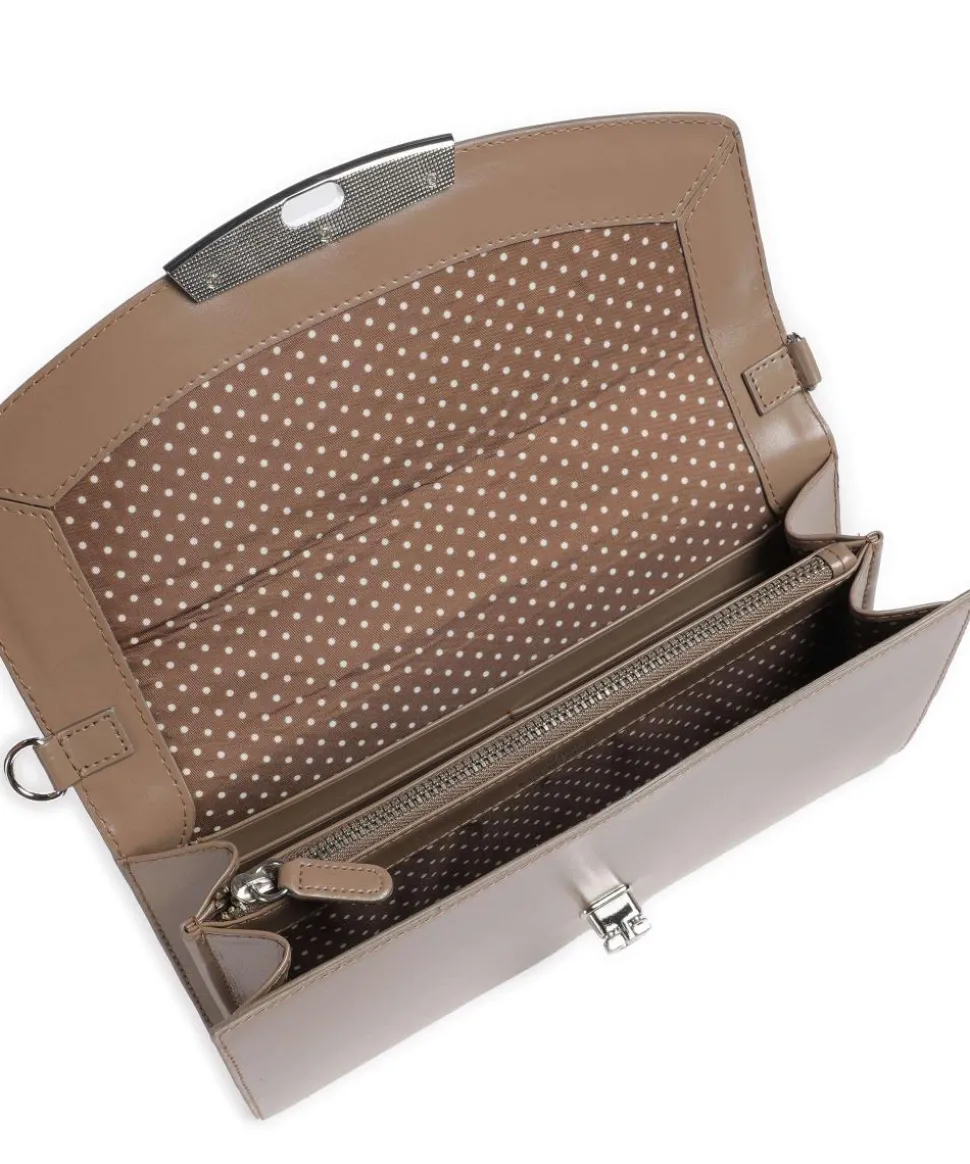 Rome Schultertasche glattes Rindsleder hellbraun