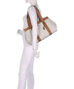 Romee Large Shopper Lederimitat elfenbein