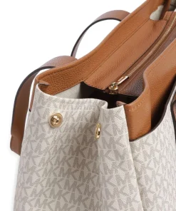 Romee Large Shopper Lederimitat elfenbein