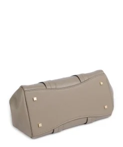 Romee Small Handtasche genarbtes Rindsleder taupe