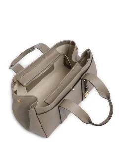 Romee Small Handtasche genarbtes Rindsleder taupe