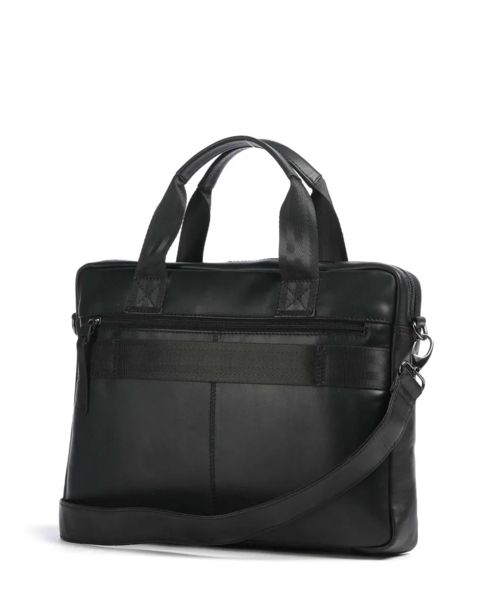 Romeo Aktentasche 14″ fein genarbtes Rindsleder schwarz