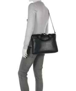 Romeo Aktentasche 14″ fein genarbtes Rindsleder schwarz