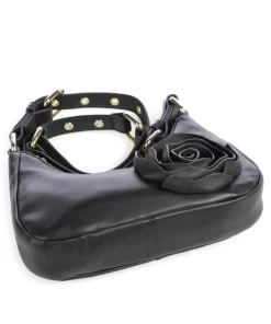 Rose Cozy Palma Umhängetasche fein genarbtes Leder schwarz