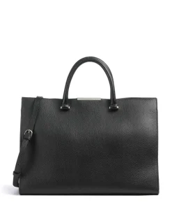 Rousaly Handtasche 15″ genarbtes Rindsleder schwarz