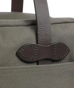 Rugged Twill Schultertasche Canvas graugrün