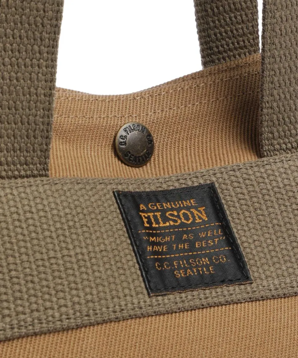 Rugged Twill Schultertasche Canvas tan