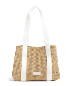 Runja Shopper Polypropylen beige/weiß
