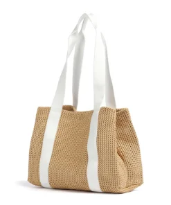 Runja Shopper Polypropylen beige/weiß