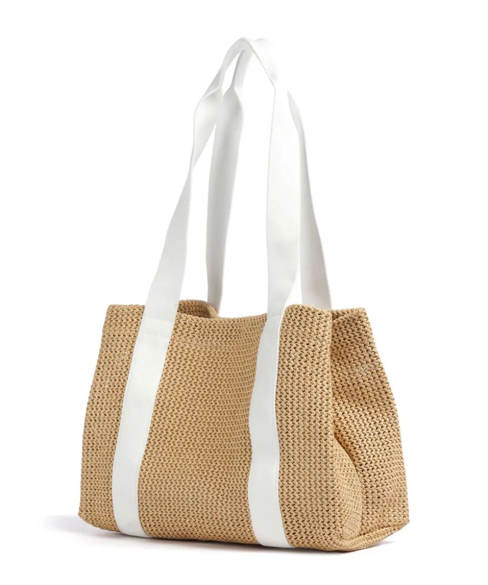 Runja Shopper Polypropylen beige/weiß
