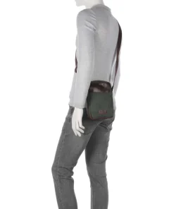 Runner Umhängetasche Canvas grün/braun