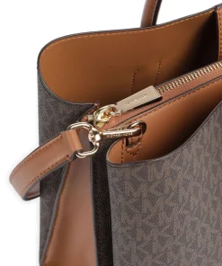 Ruthie Handtasche Canvas dunkelbraun