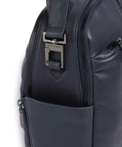 S134 Aktentasche 16″ genarbtes Rindsleder dunkelblau