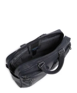 S134 Aktentasche 15″ genarbtes Rindsleder navy