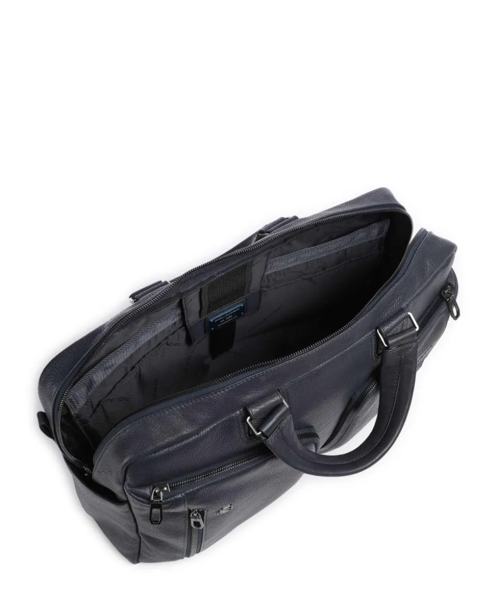 S134 Aktentasche 15″ genarbtes Rindsleder navy