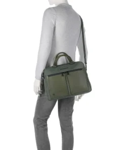 S136 Aktentasche 14″ Nylon dunkelgrün