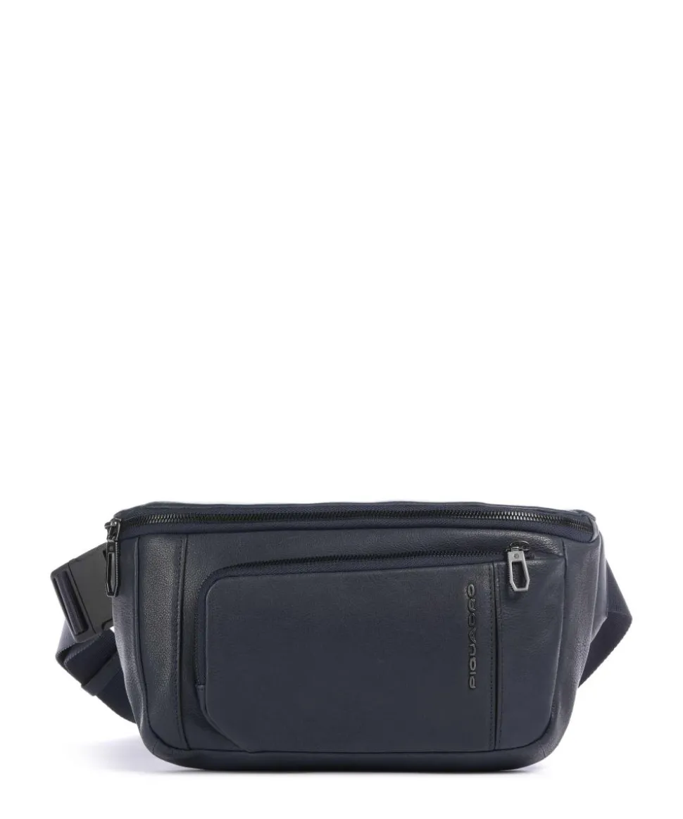 S134 Gürteltasche genarbtes Rindsleder navy