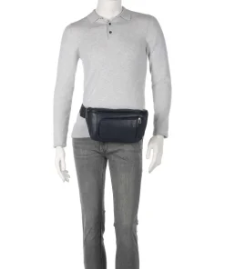 S134 Gürteltasche genarbtes Rindsleder navy