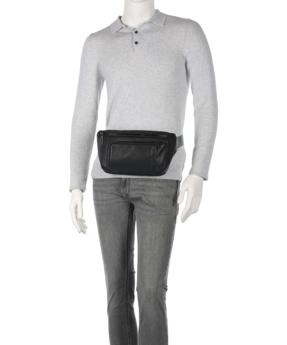 S134 Gürteltasche genarbtes Rindsleder schwarz