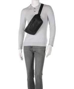 S134 Gürteltasche genarbtes Rindsleder schwarz