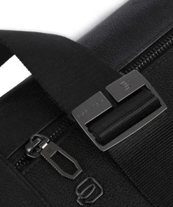 S134 Kuriertasche genarbtes Rindsleder schwarz