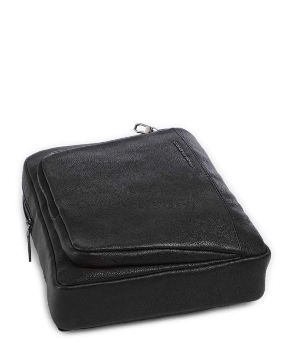 S134 Umhängetasche genarbtes Rindsleder schwarz