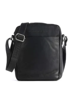 Saba Umhängetasche Pull-Up Rindsleder schwarz