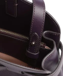 Sabine Handtasche fein genarbtes Rindsleder pflaume