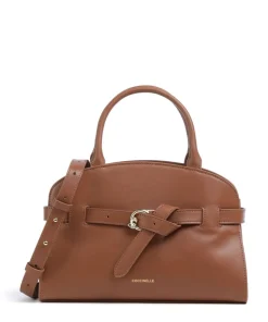 Sabine Handtasche fein genarbtes Rindsleder braun