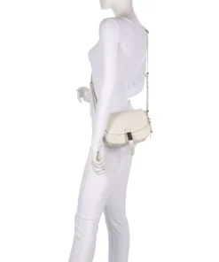 Saddle Mini Umhängetasche fein genarbtes Rindsleder elfenbein