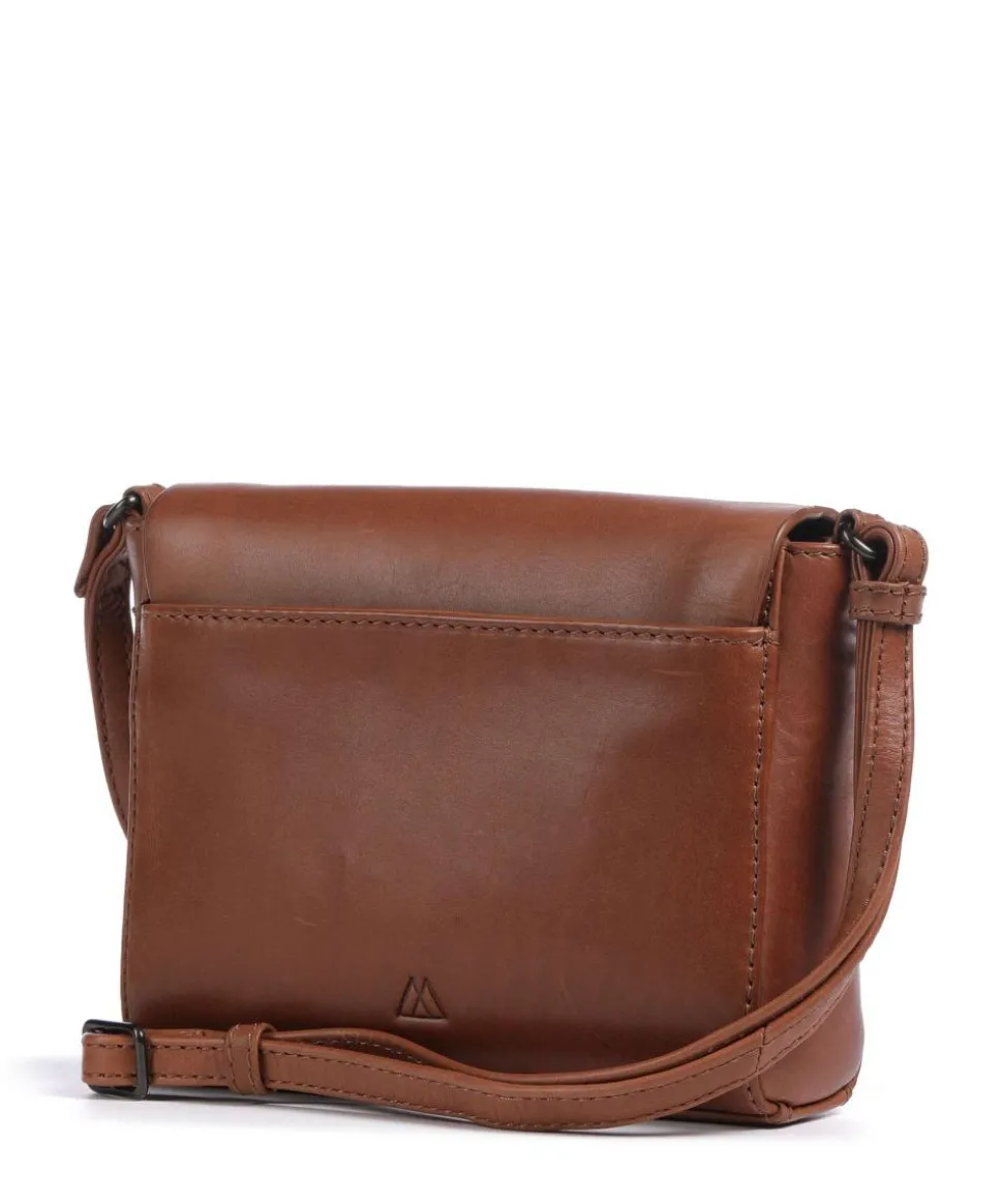 Saige Umhängetasche fein genarbtes Rindsleder braun