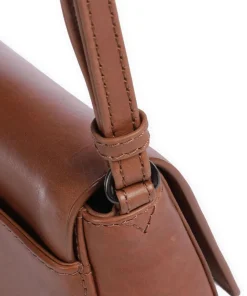 Saige Umhängetasche fein genarbtes Rindsleder braun