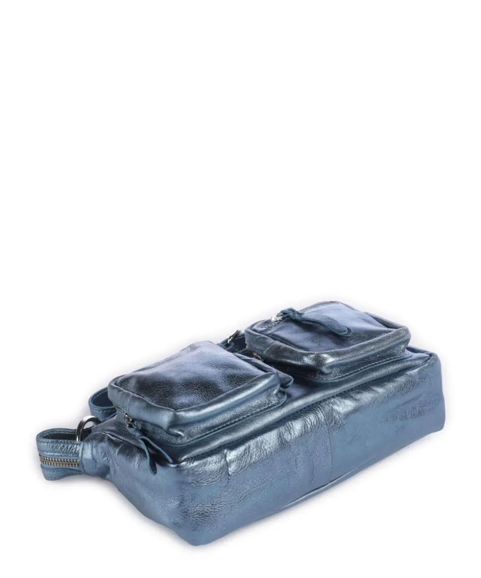 Salvatorgasse 4 Schultertasche genarbtes Rindsleder navy