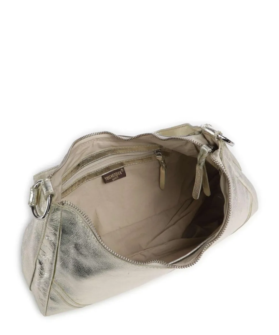 Salvatorgasse 3 Schultertasche genarbtes Rindsleder gold