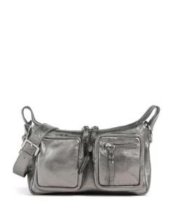 Salvatorgasse 4 Schultertasche genarbtes Rindsleder silber