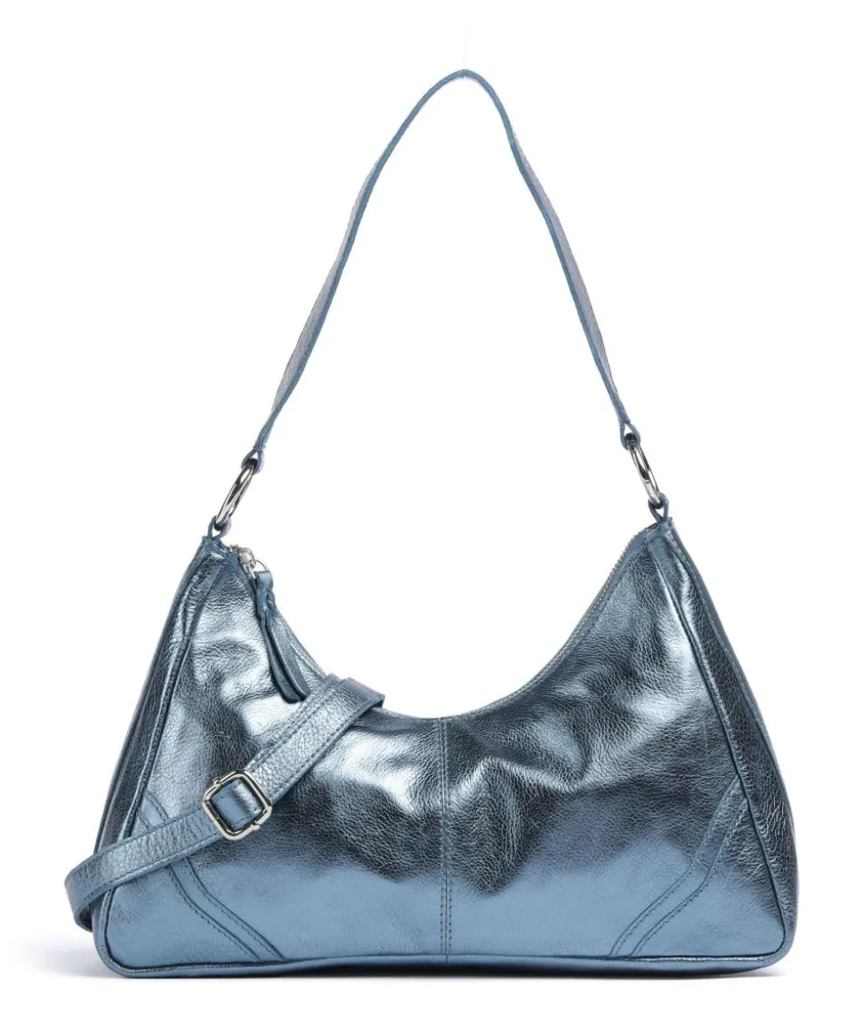 Salvatorgasse 3 Schultertasche genarbtes Rindsleder navy