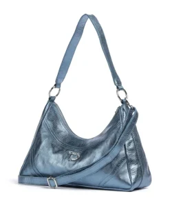 Salvatorgasse 3 Schultertasche genarbtes Rindsleder navy