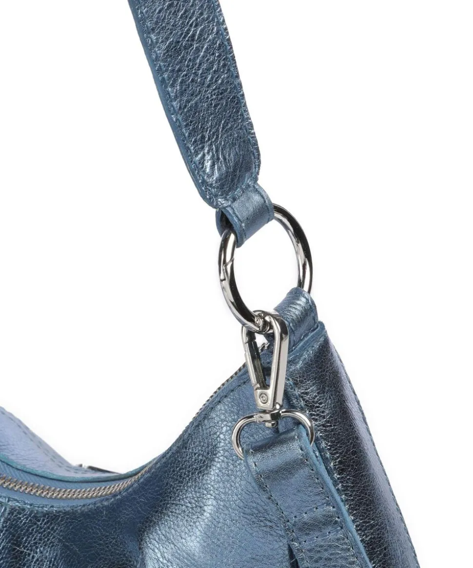 Salvatorgasse 3 Schultertasche genarbtes Rindsleder navy