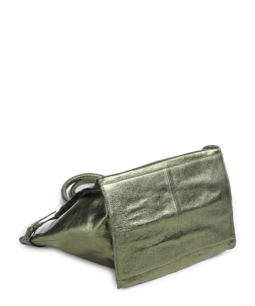 Salvatorgasse 10 Shopper genarbtes Rindsleder dunkelgrün