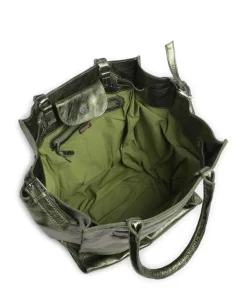 Salvatorgasse 10 Shopper genarbtes Rindsleder dunkelgrün