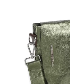 Salvatorgasse 2 Umhängetasche genarbtes Rindsleder dunkelgrün